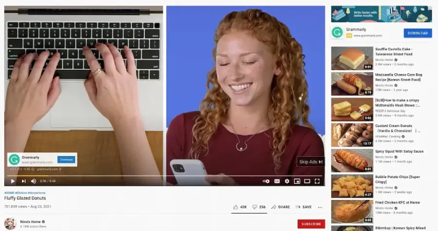 Non-Skippable Format Non-Skippable Format